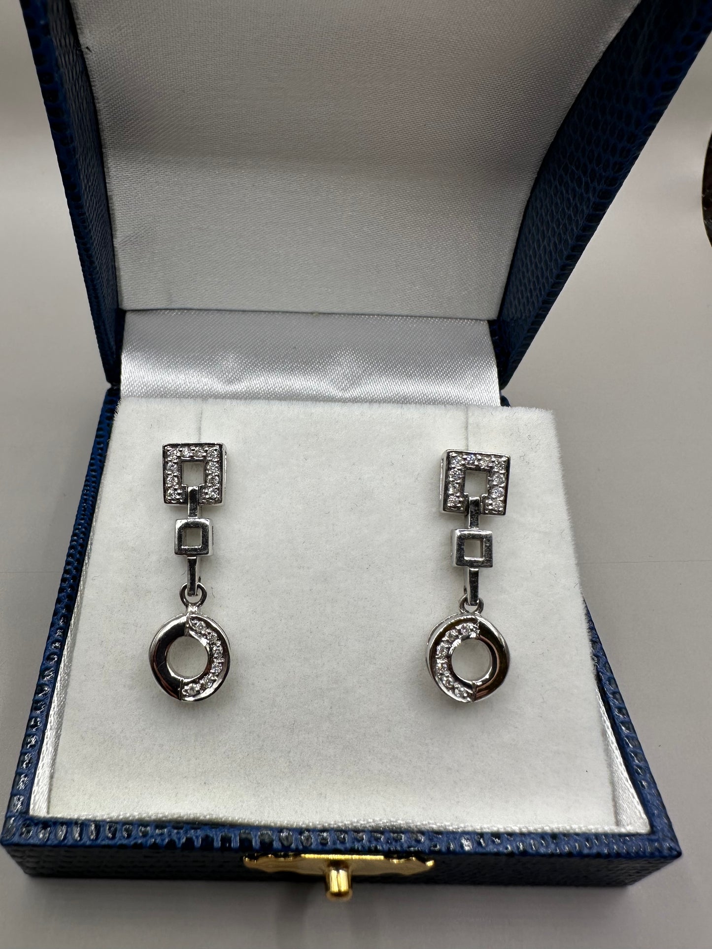 Dangling Diamond Studded Earrings