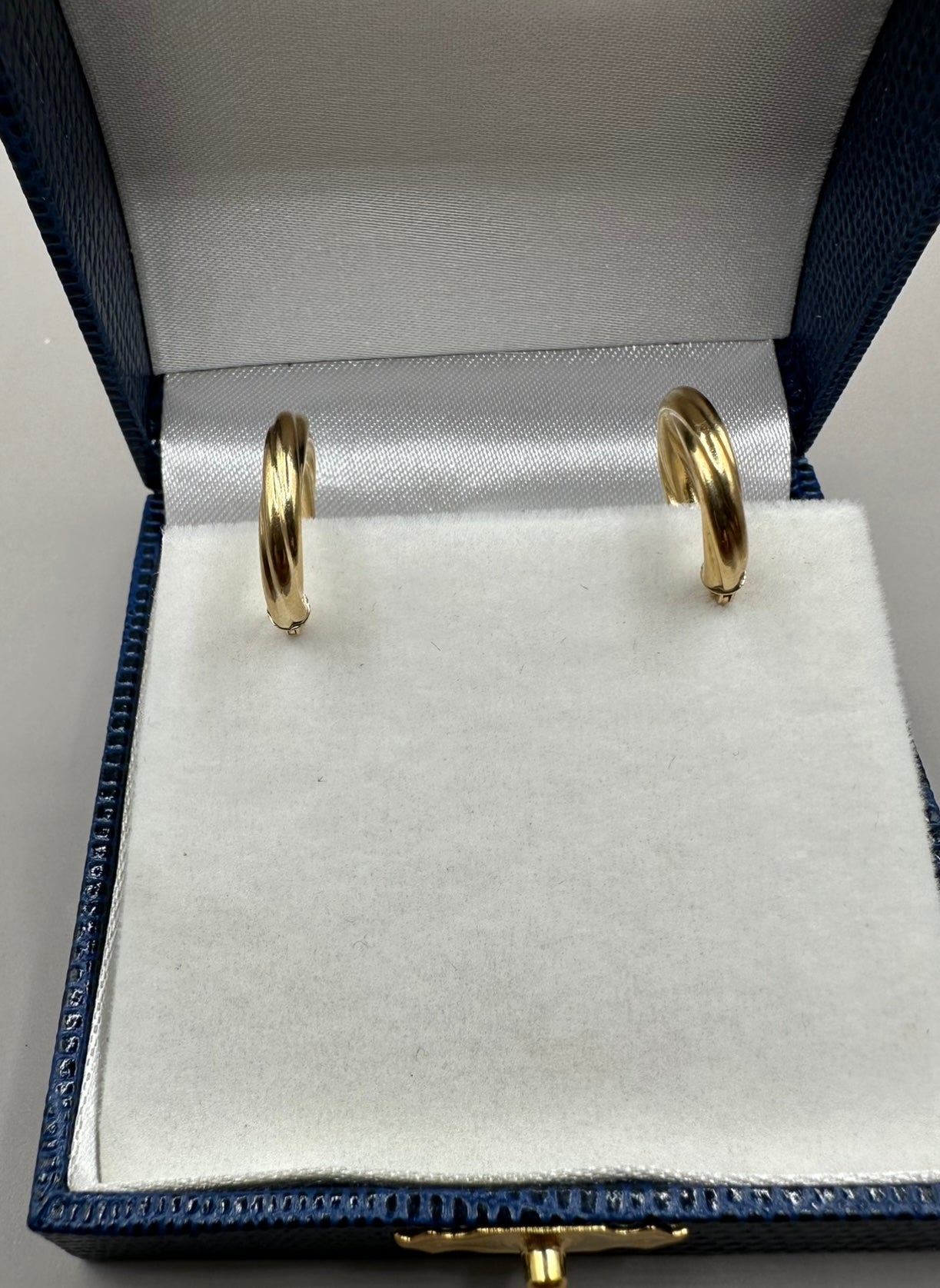 Twisted Hoops Yellow Gold Earrings