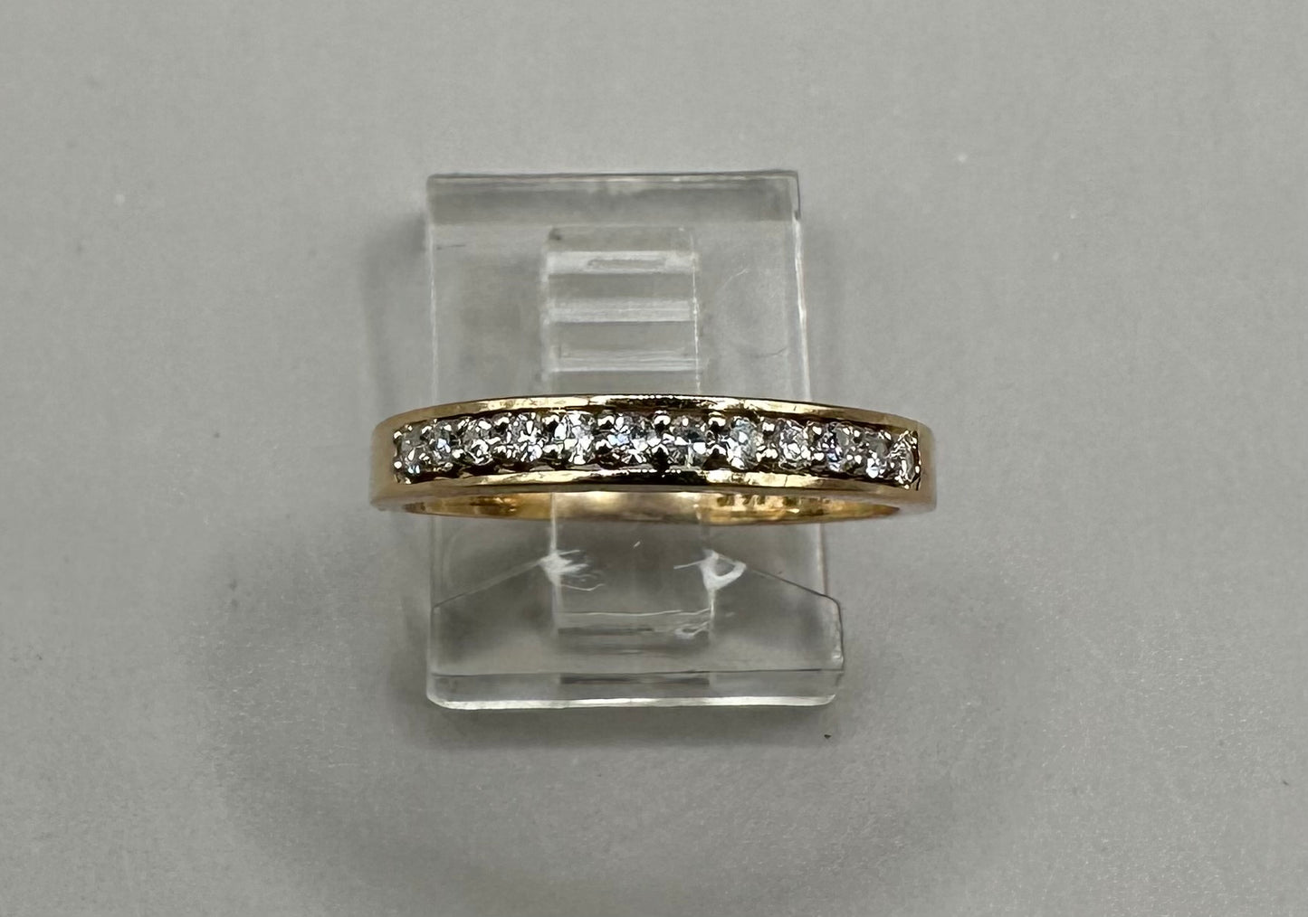 Eternity Band Diamond Yellow Gold Ring