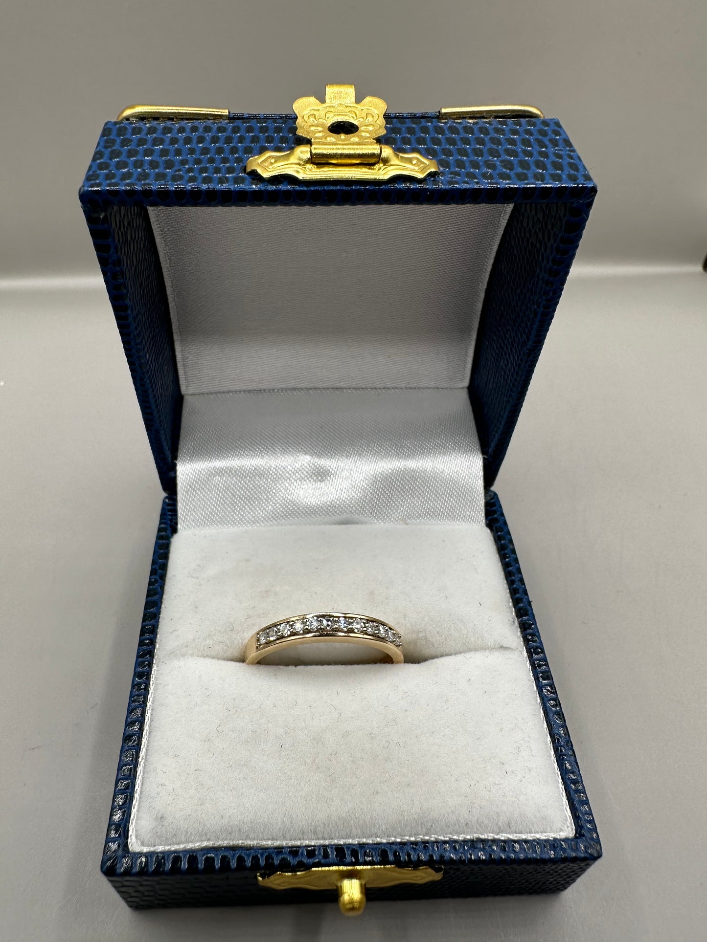 Eternity Band Diamond Yellow Gold Ring