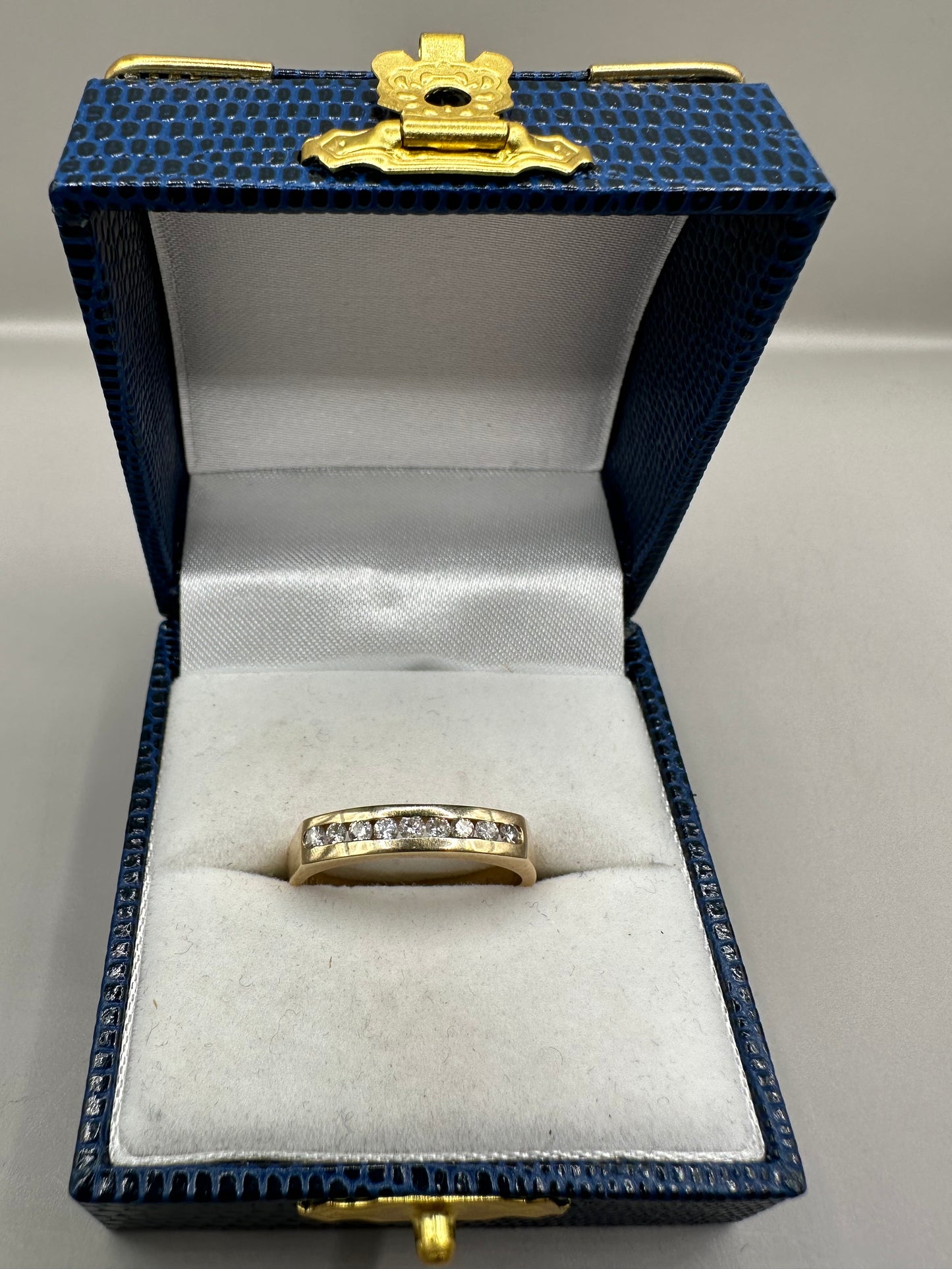 Eternity Band Diamond Yellow Gold Ring