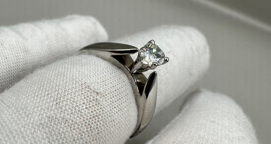 Pear Shaped Diamond White Gold Ring