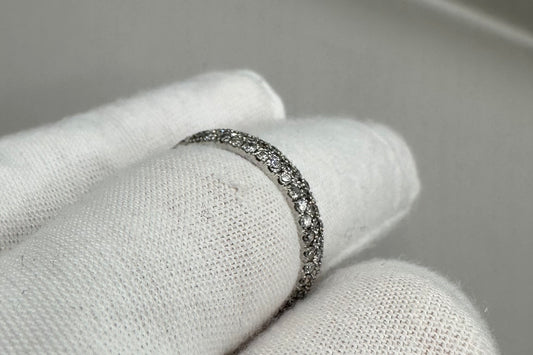 Diamond Band White Gold Ring