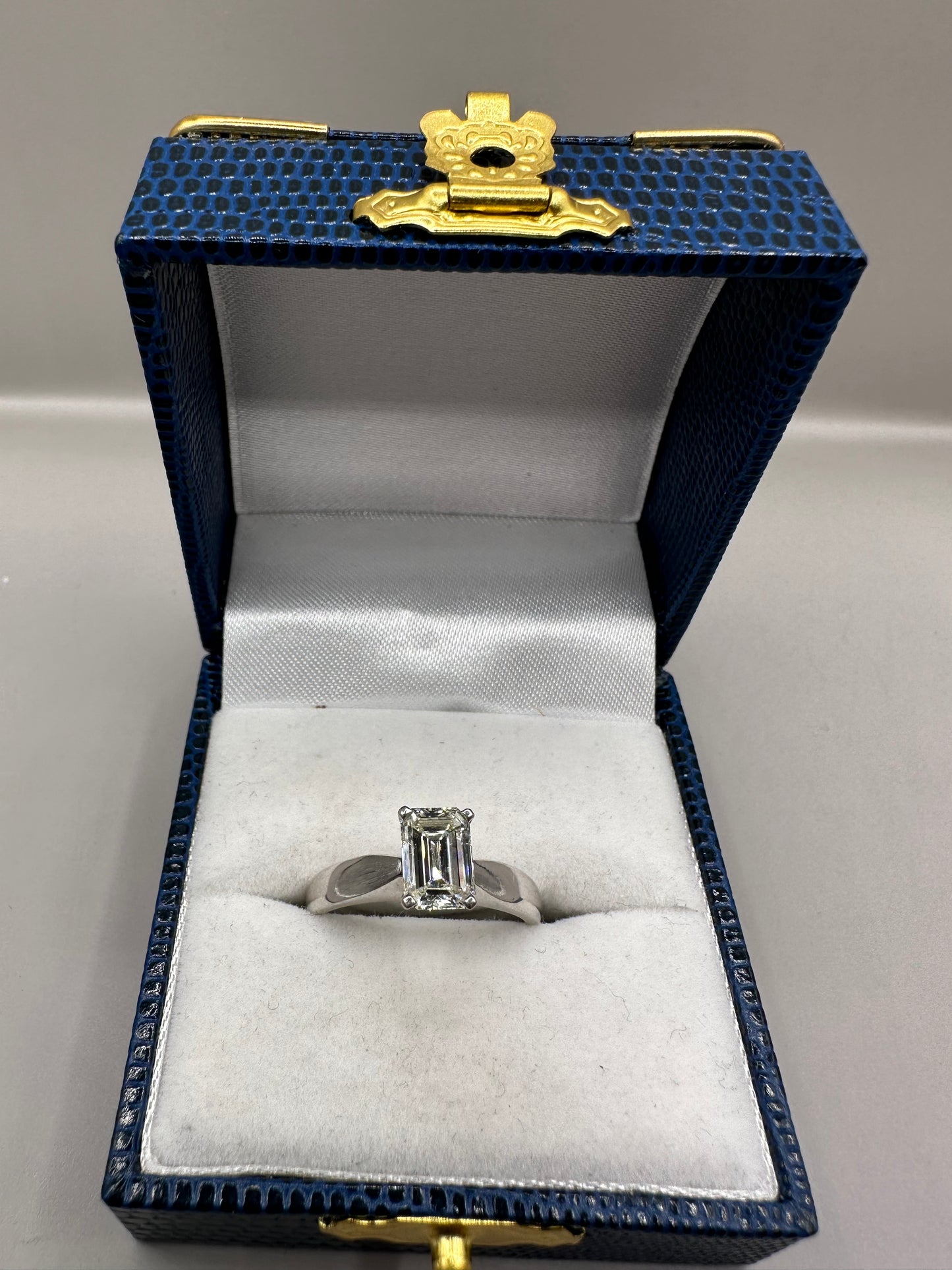 Emerald Cut Diamond White Gold Ring