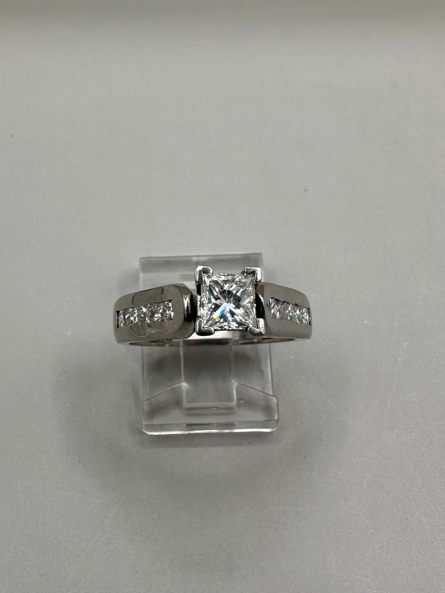 Princess Cut Diamond White Gold Ring
