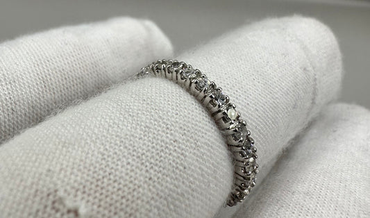 Eternity Band Diamond White Gold Ring