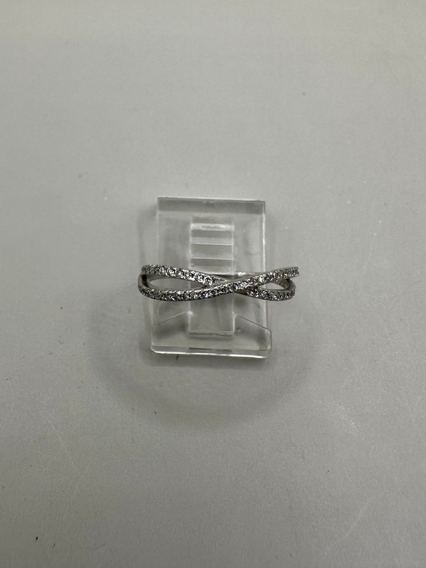 Infinity Band Diamond White Gold Ring