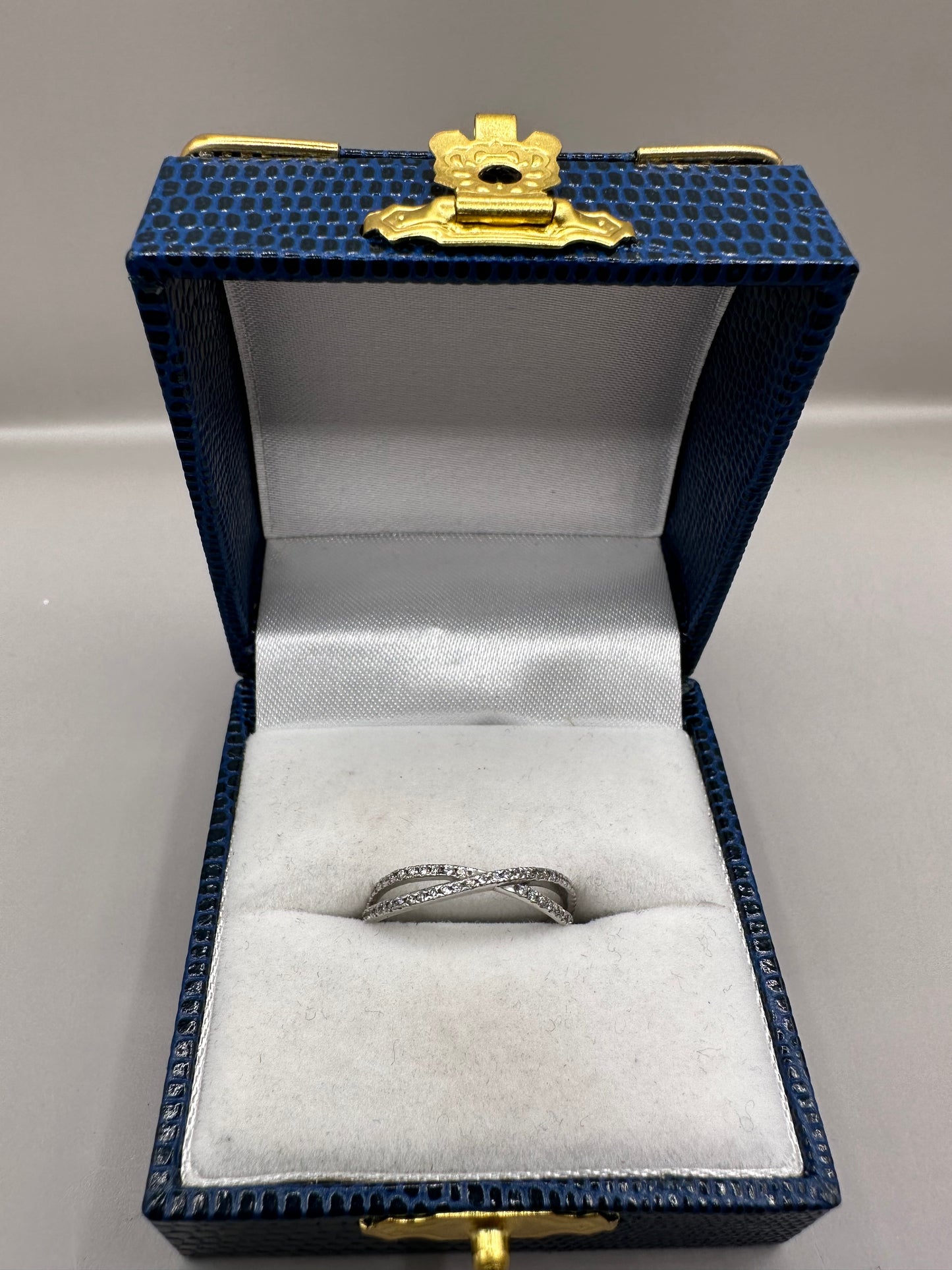 Infinity Band Diamond White Gold Ring