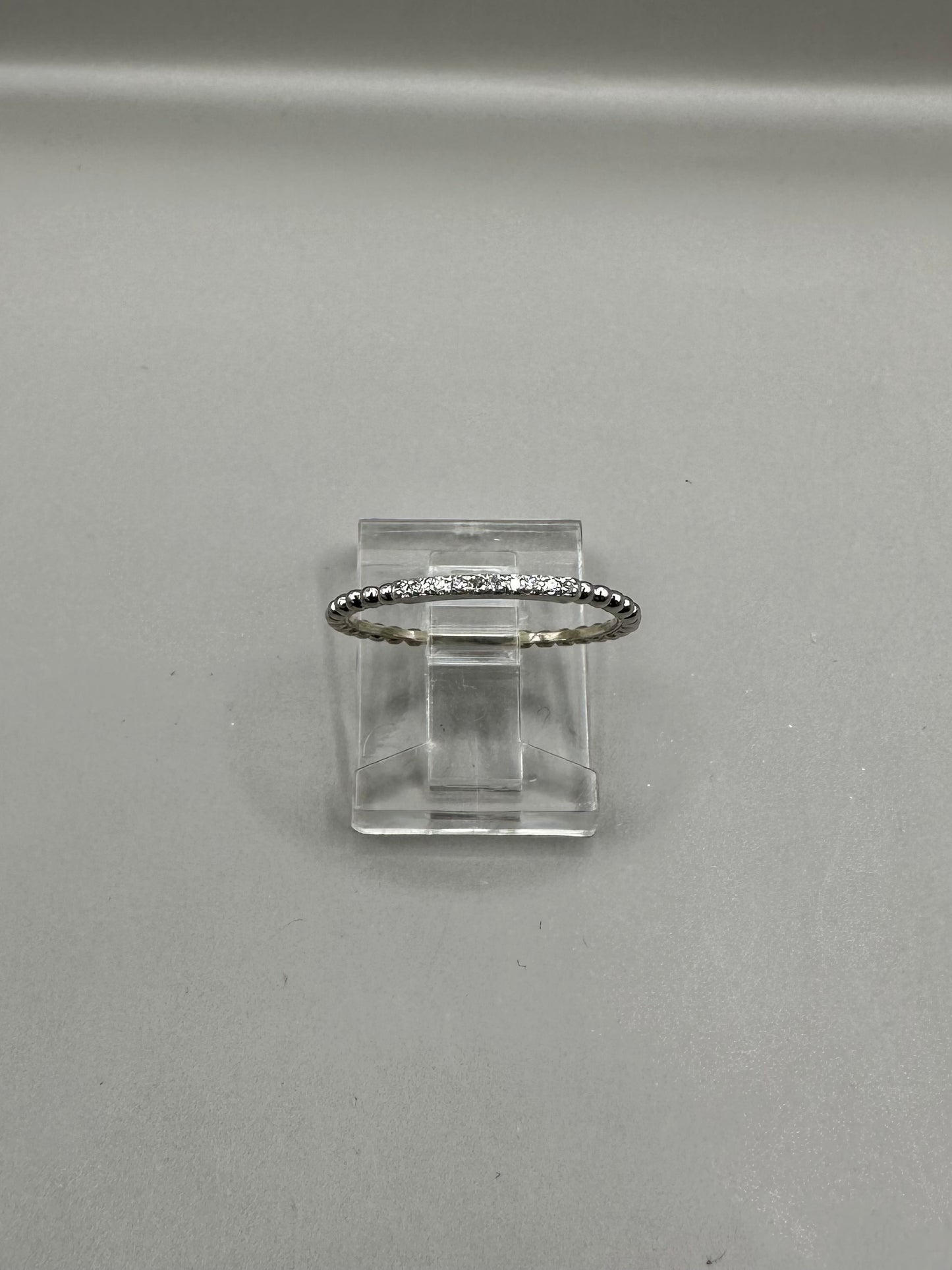 Stackable Diamond White Gold Ring