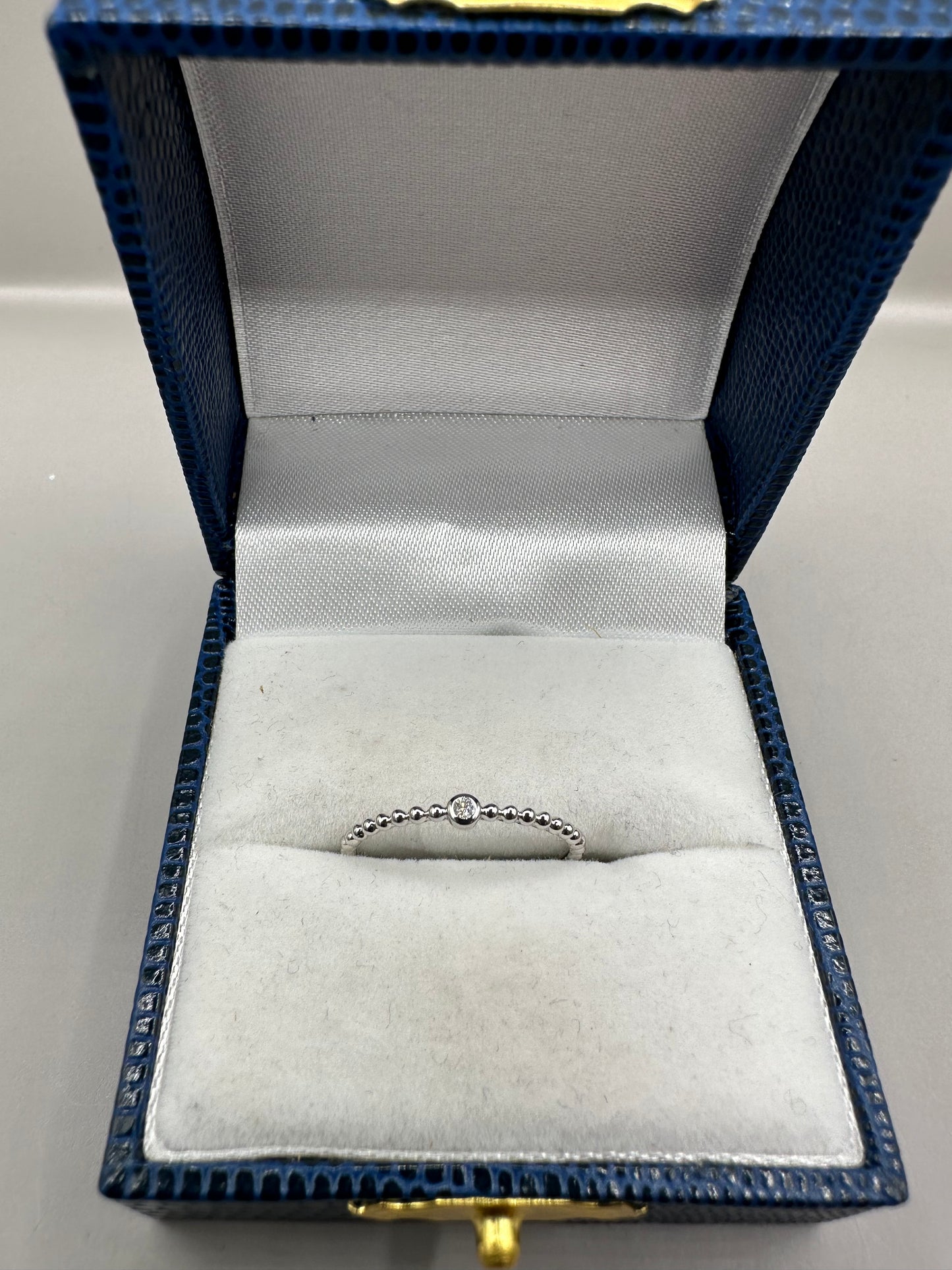 Stackable Diamond White Gold Ring