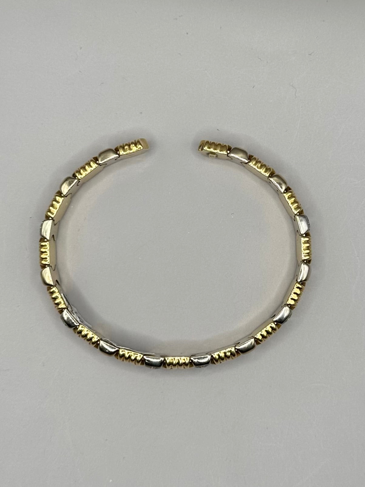 Cuffed Two Tone Gold Diamond Bengal