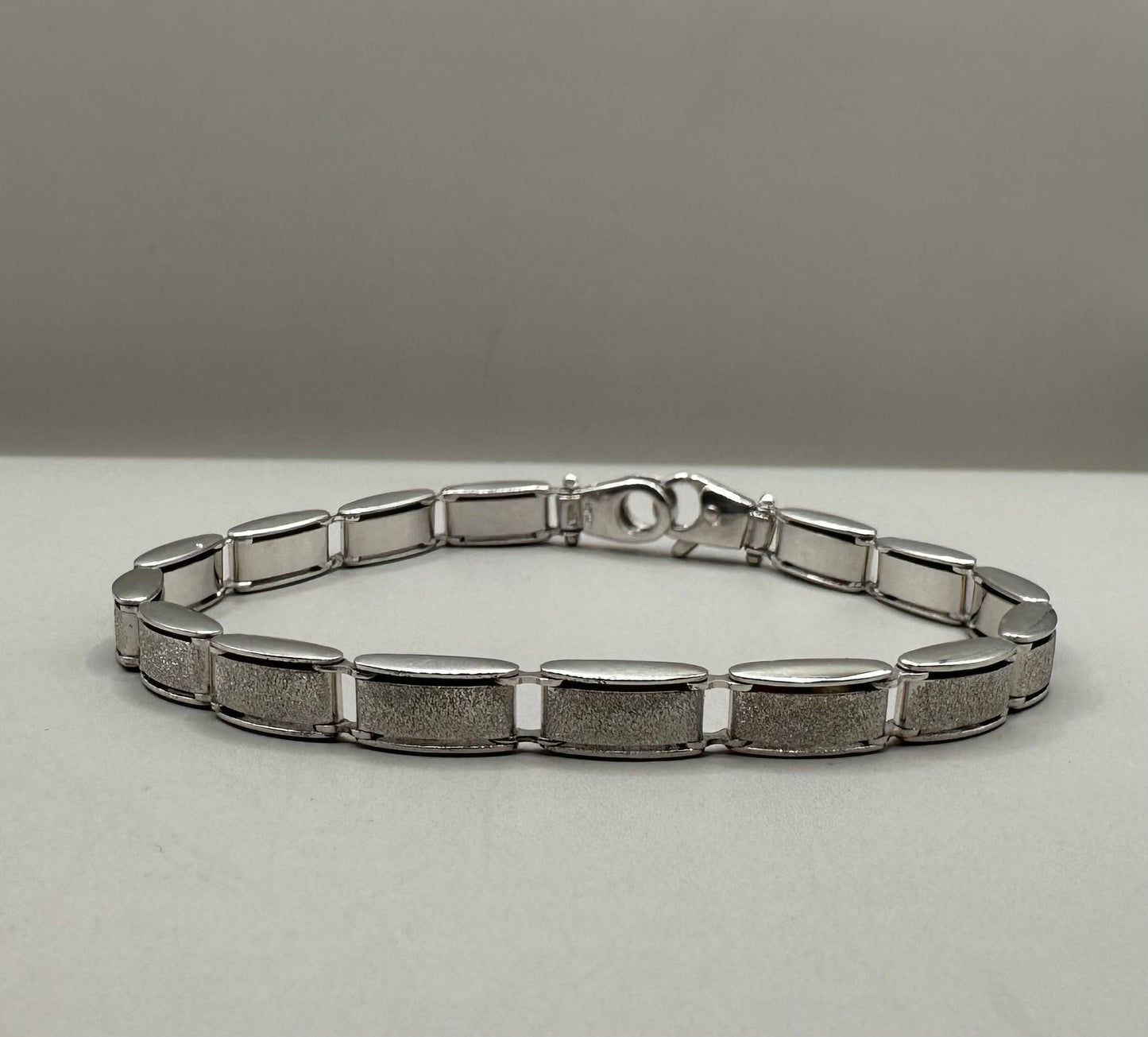 White Gold Link Bracelet