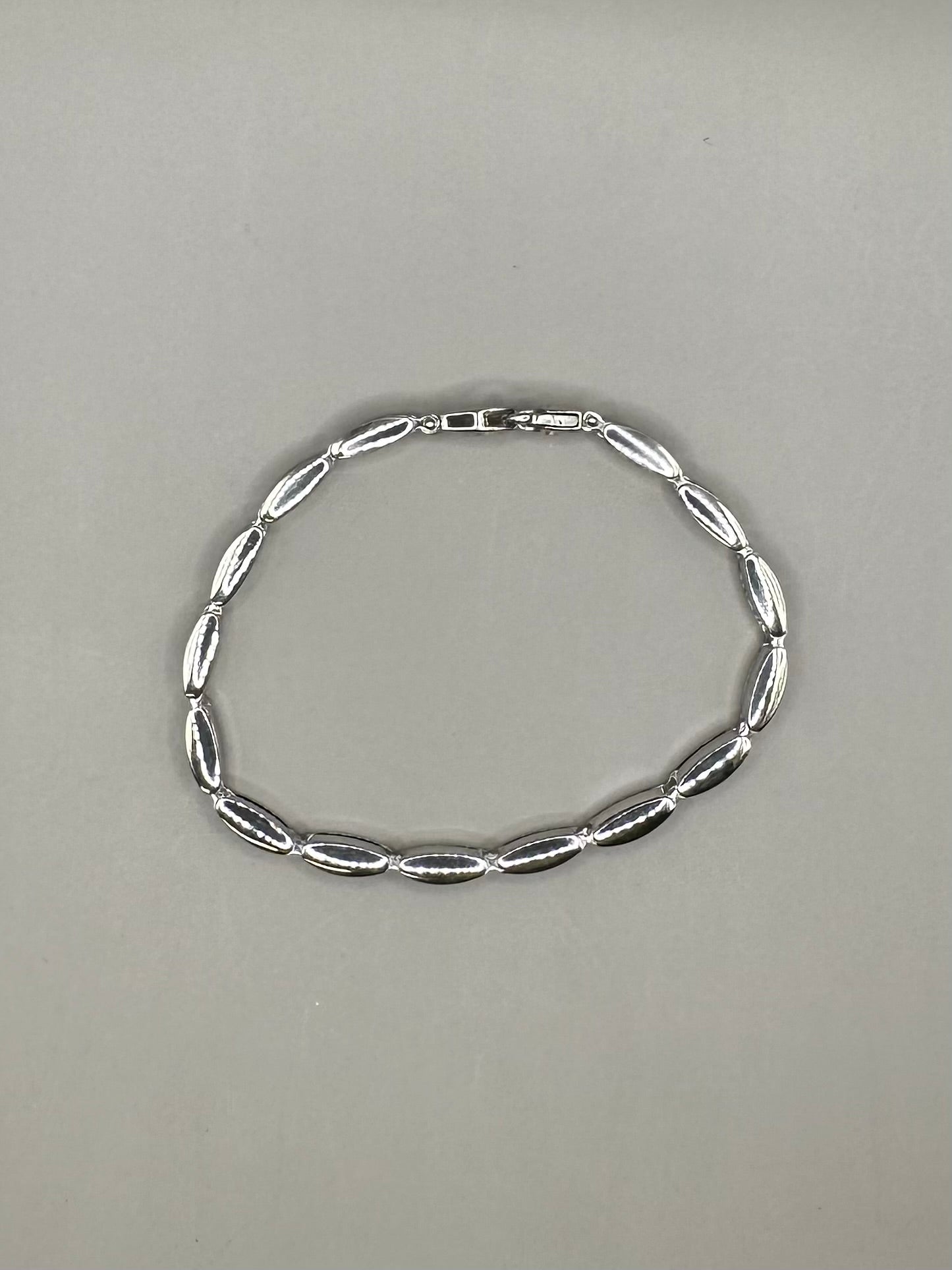 White Gold Link Bracelet
