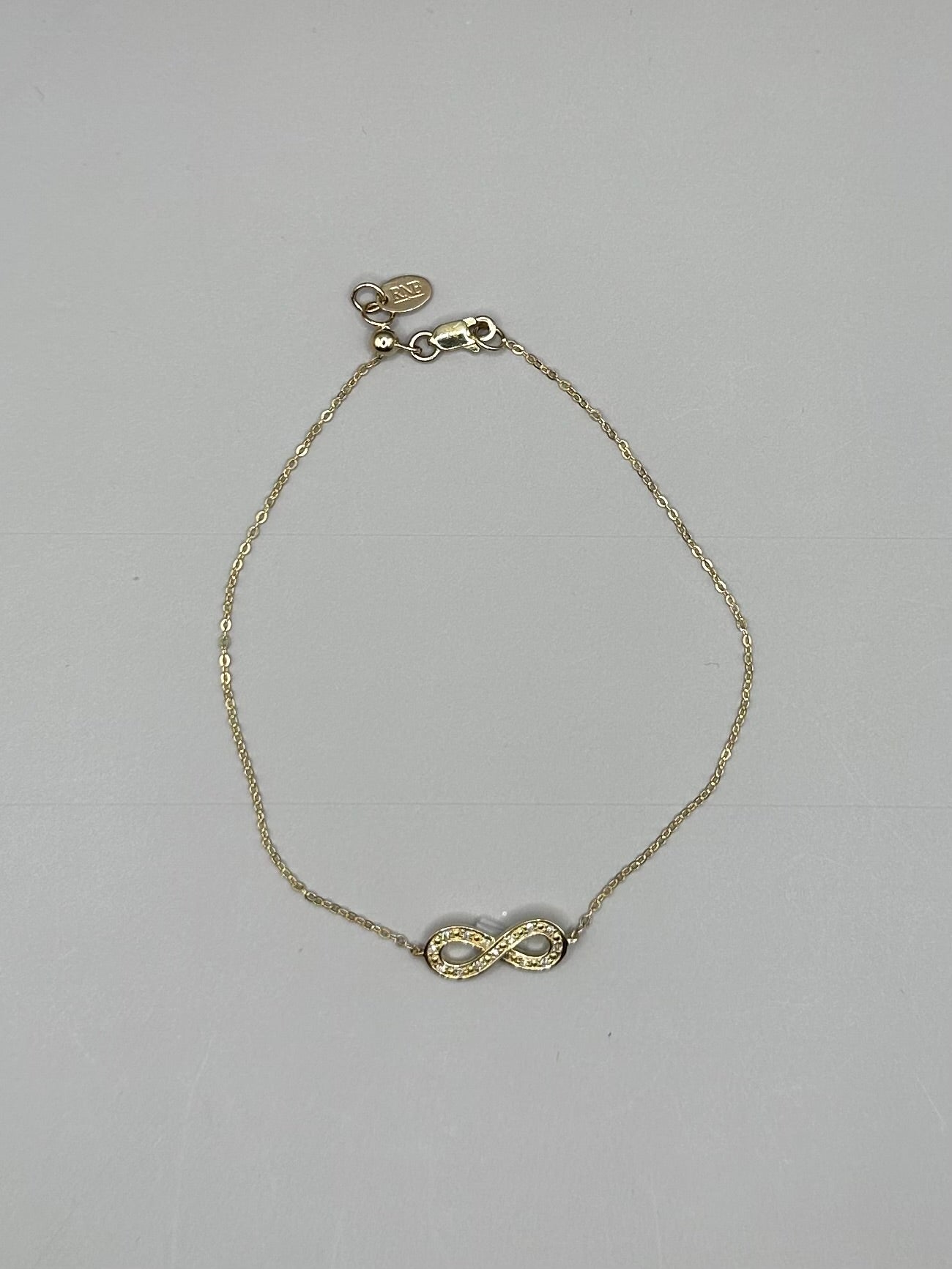 Infinity Diamond Yellow Gold Bracelet
