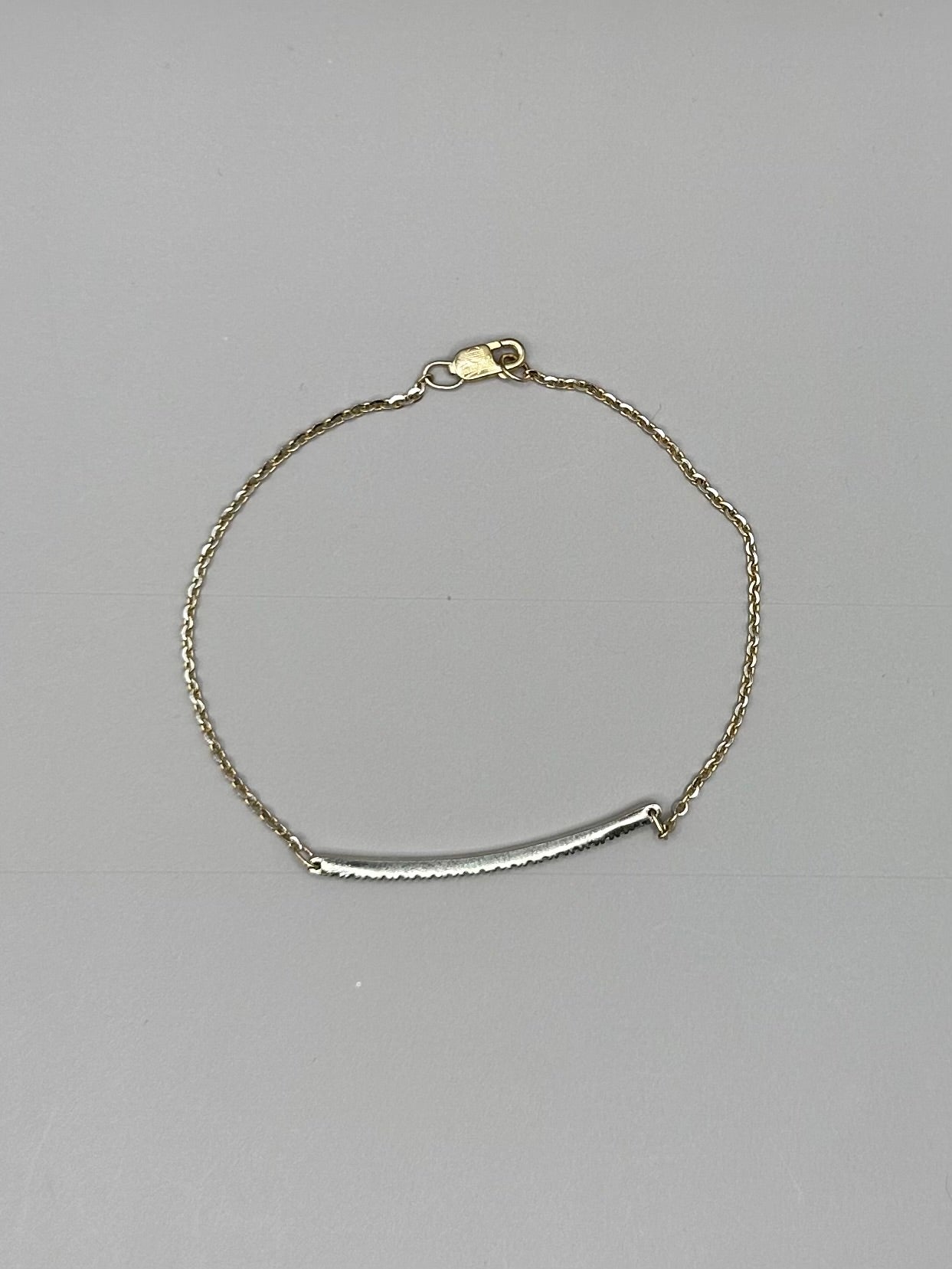 Diamond Bar Yellow Gold Bracelet