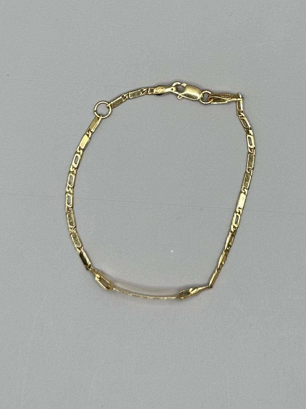 ID Yellow Gold Link Bracelet