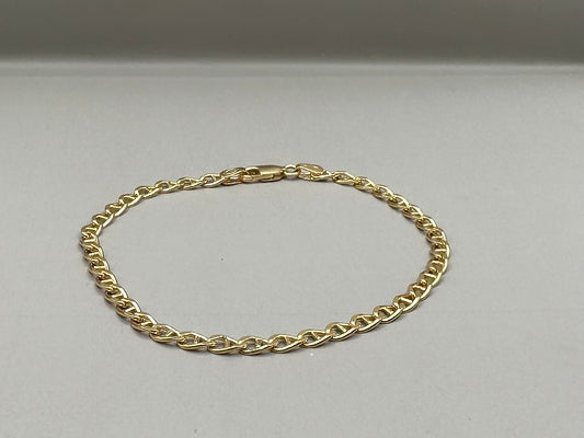 Anchor Yellow Gold Bracelet