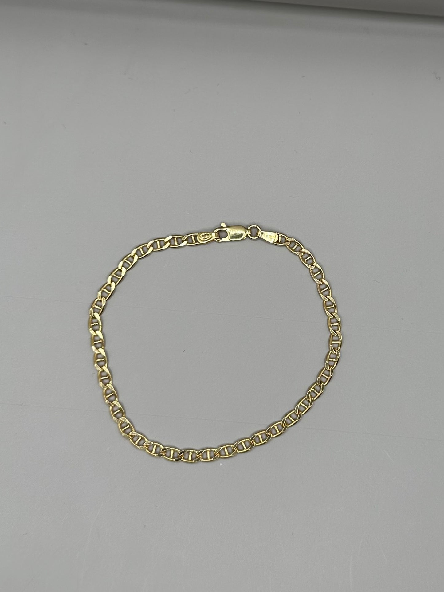 Anchor Yellow Gold Bracelet