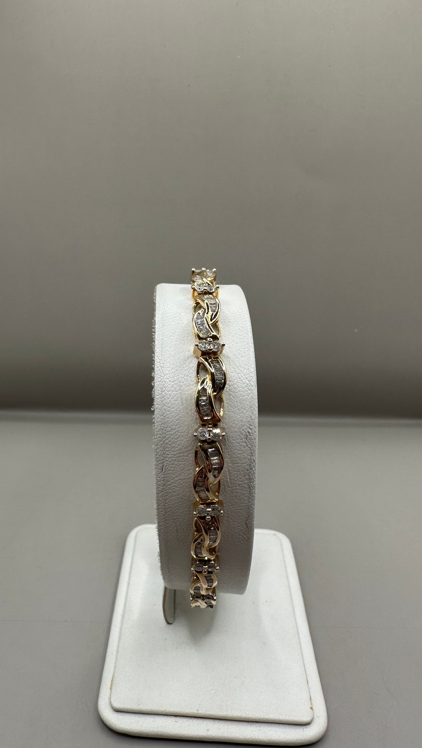 Diamond Yellow Gold Bracelet