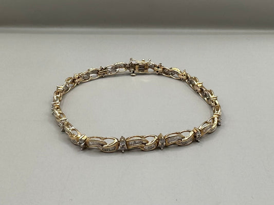 Diamond Yellow Gold Bracelet