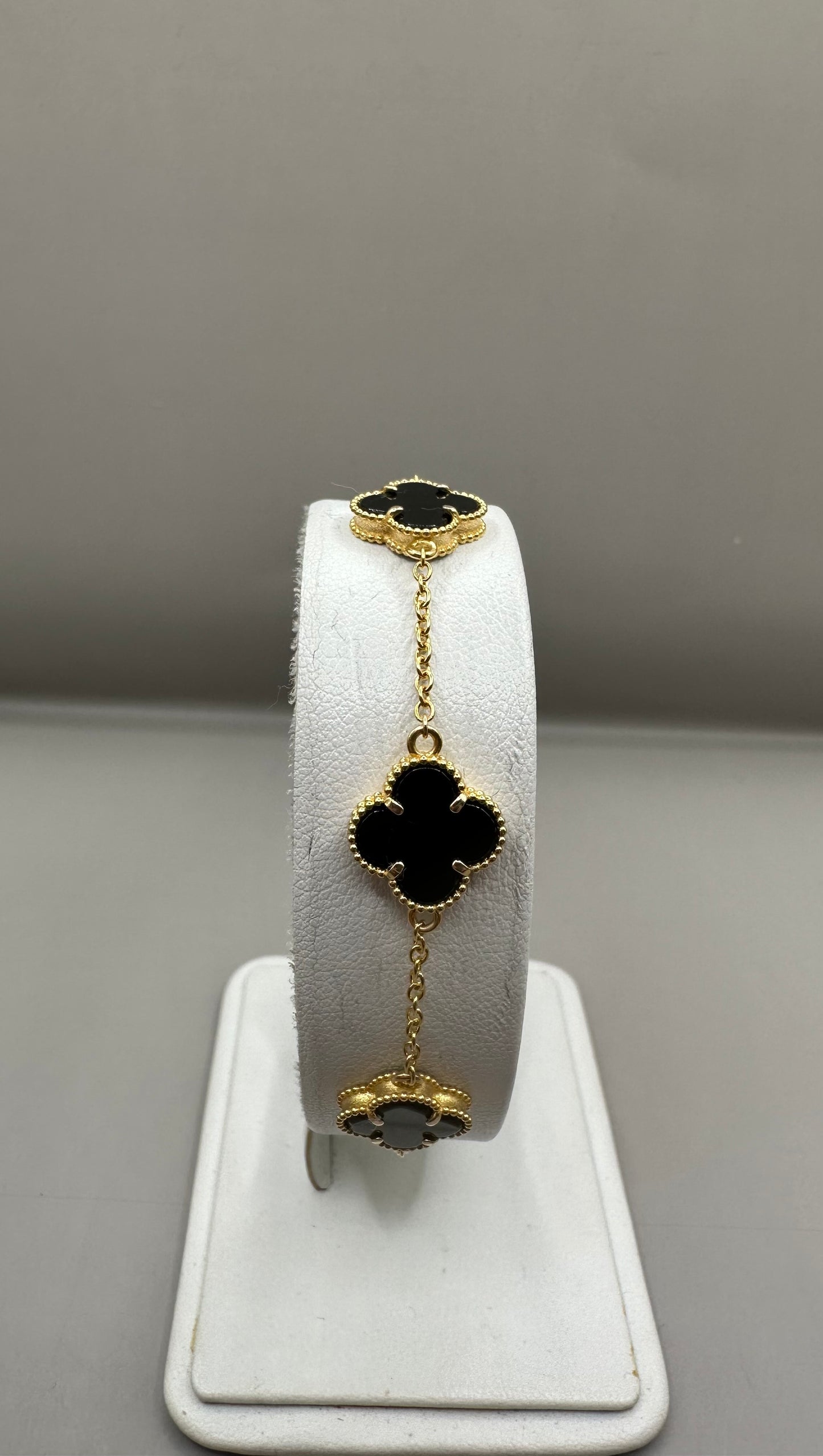 Four Leaf Clover Yellow Gold Bracelet