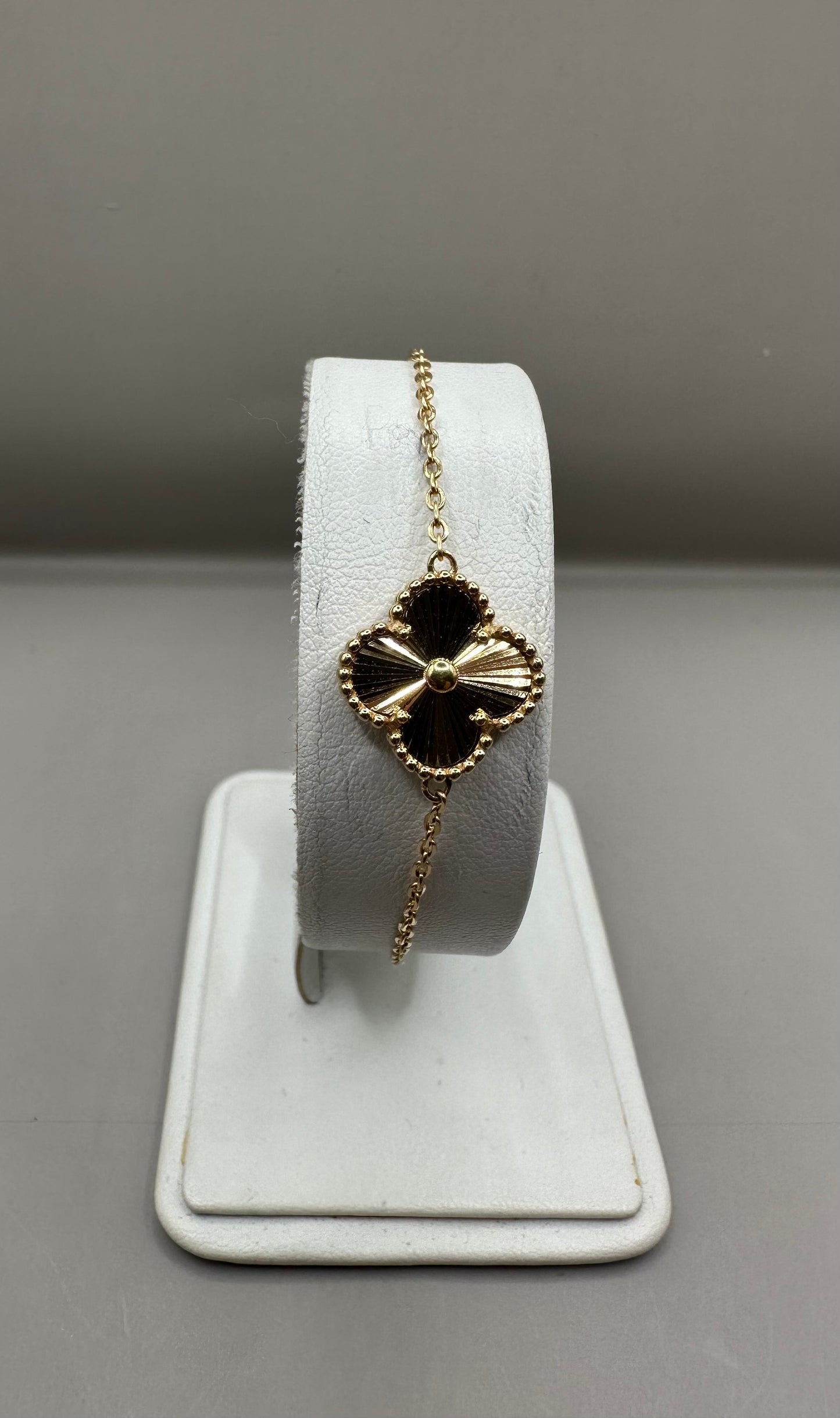 Four Leaf Clover Yellow Gold Bracelet