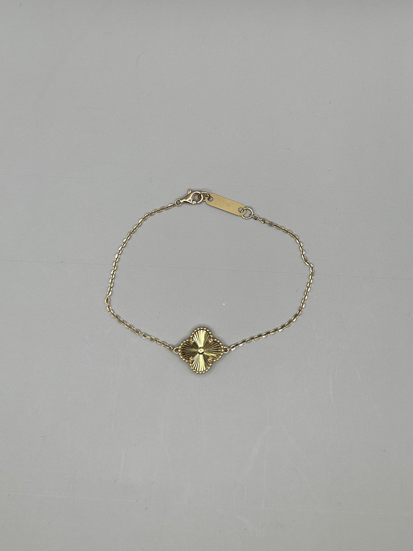 Four Leaf Clover Yellow Gold Bracelet