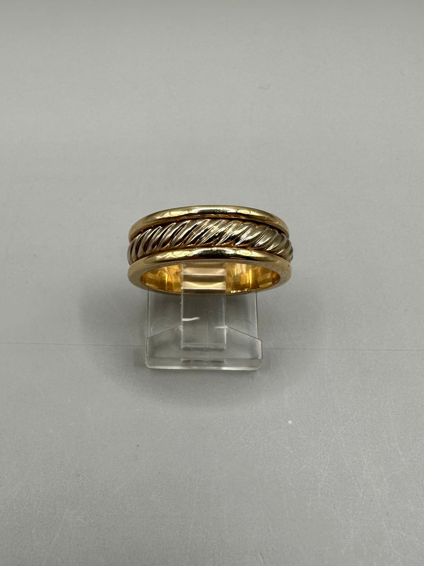 Two Tone Gold Wedding Band