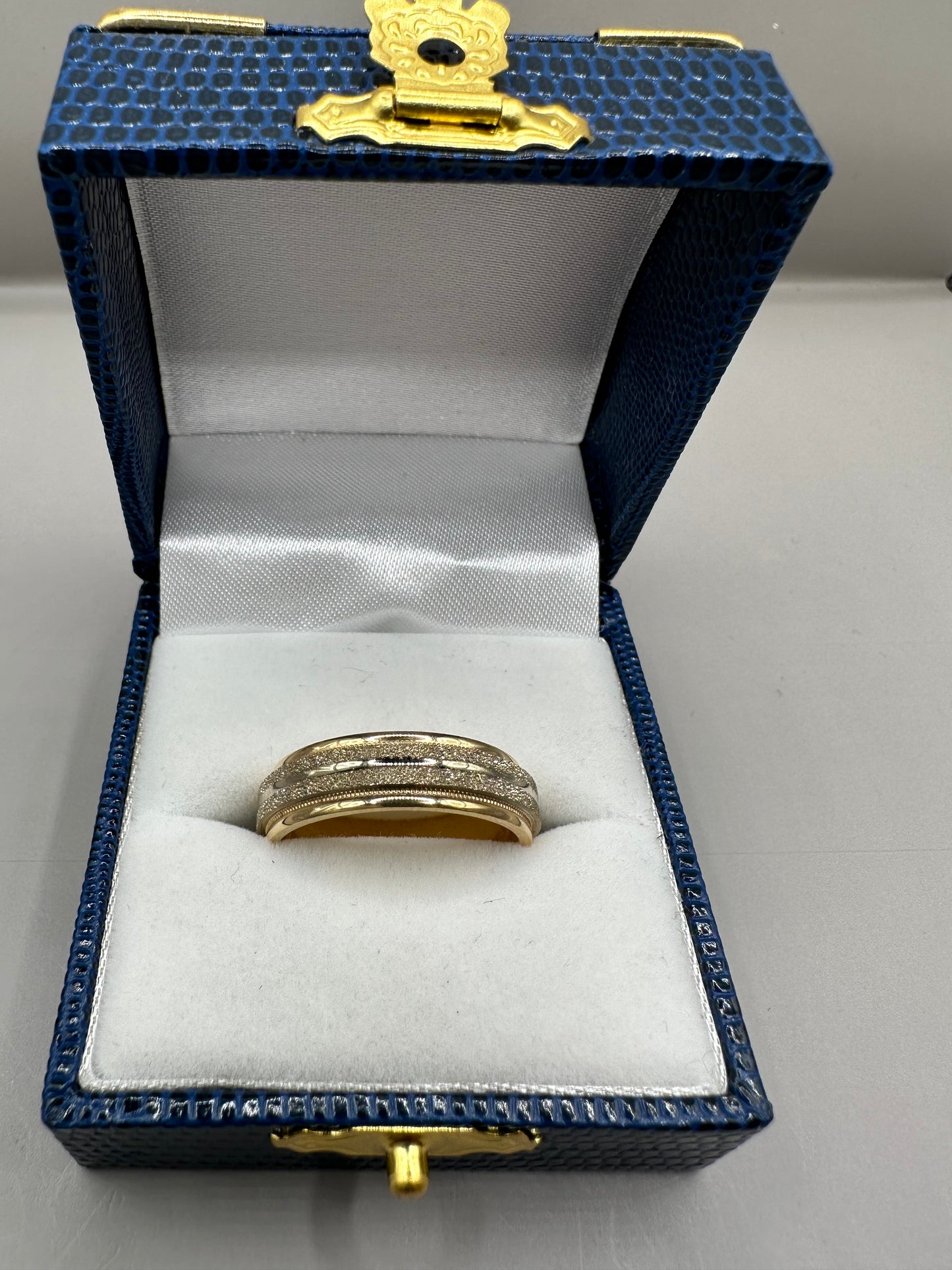 Two Tone Gold Wedding Band
