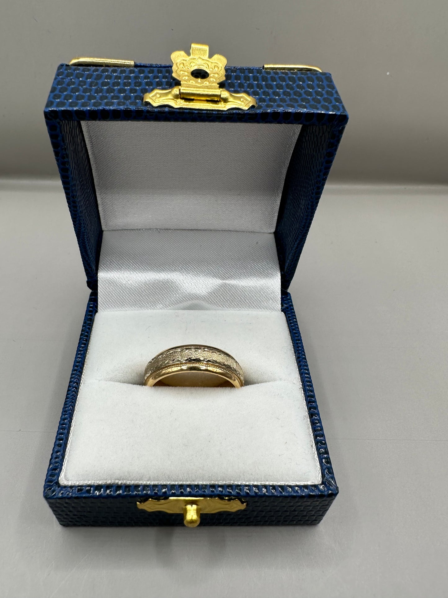 Two Tone Wedding Band