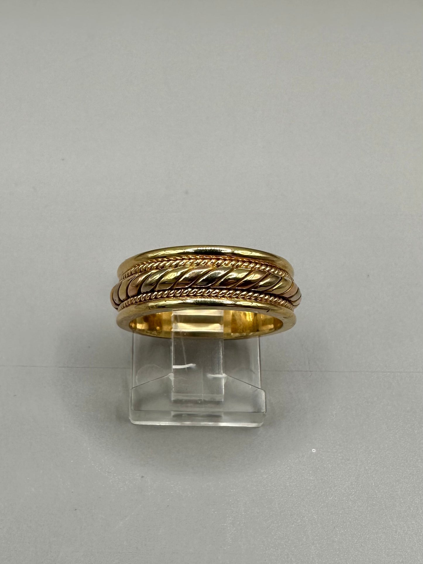 Tri Colour Gold Wedding Ring