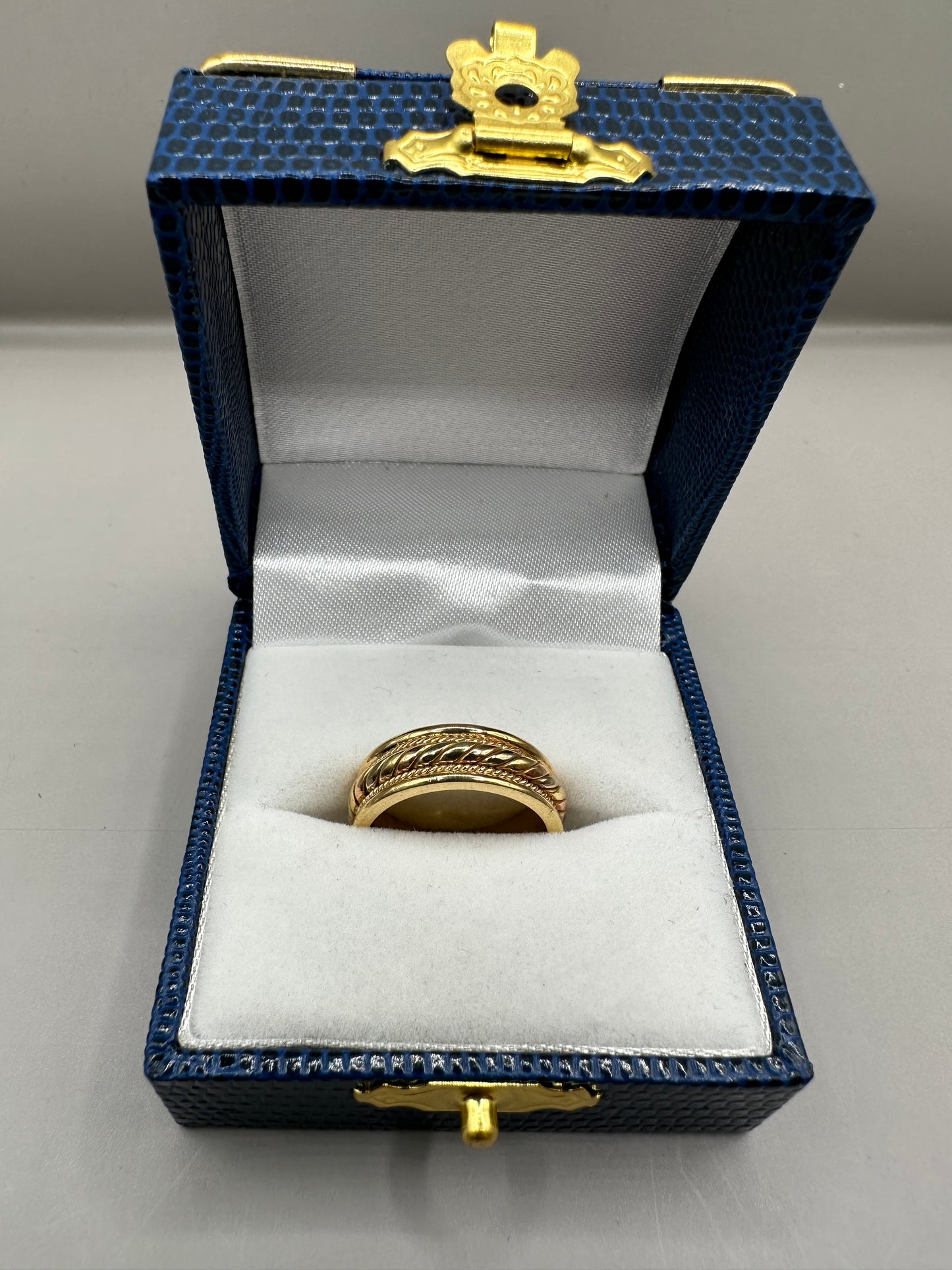 Tri Colour Gold Wedding Ring