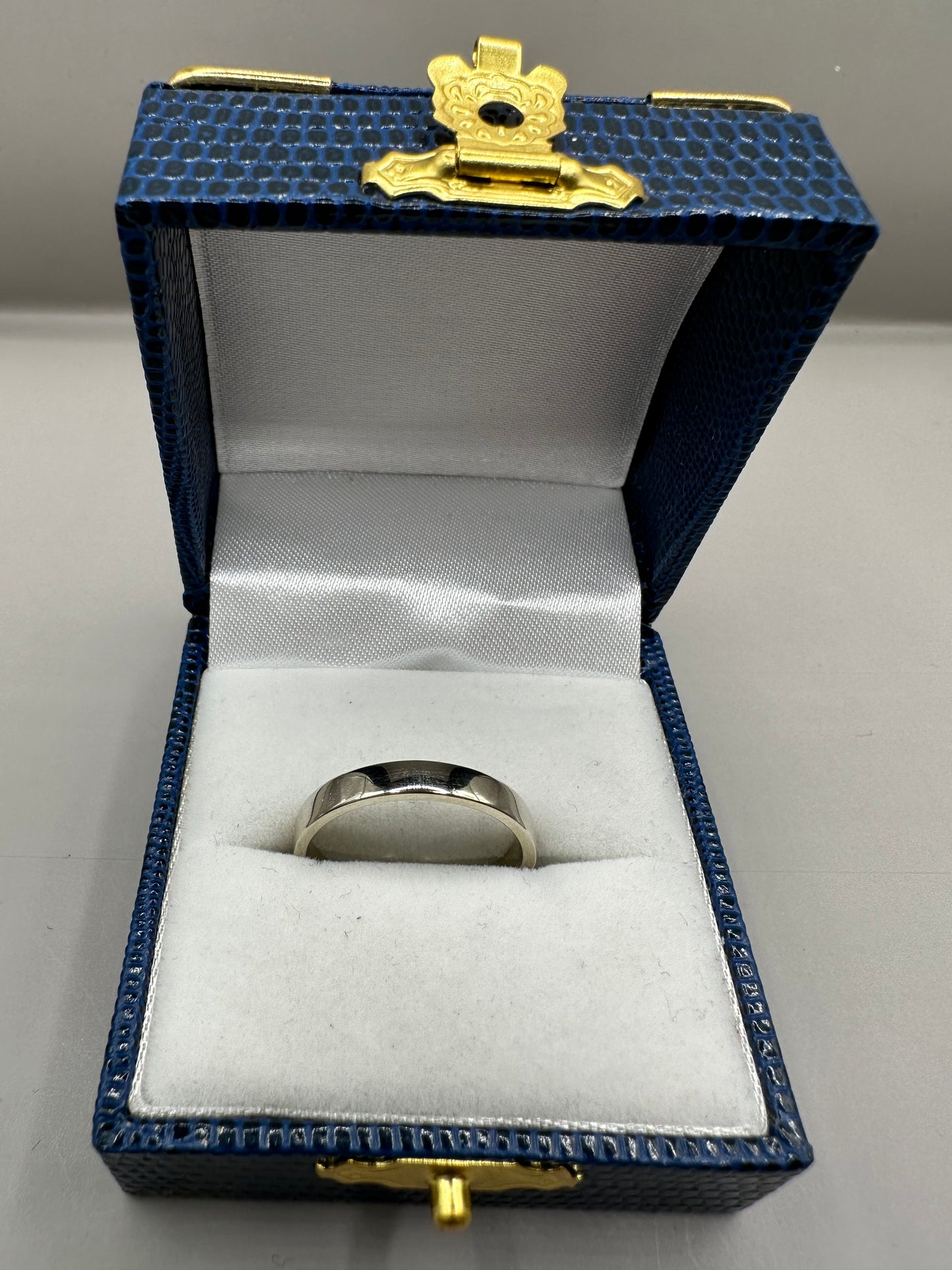 White Gold Wedding Band