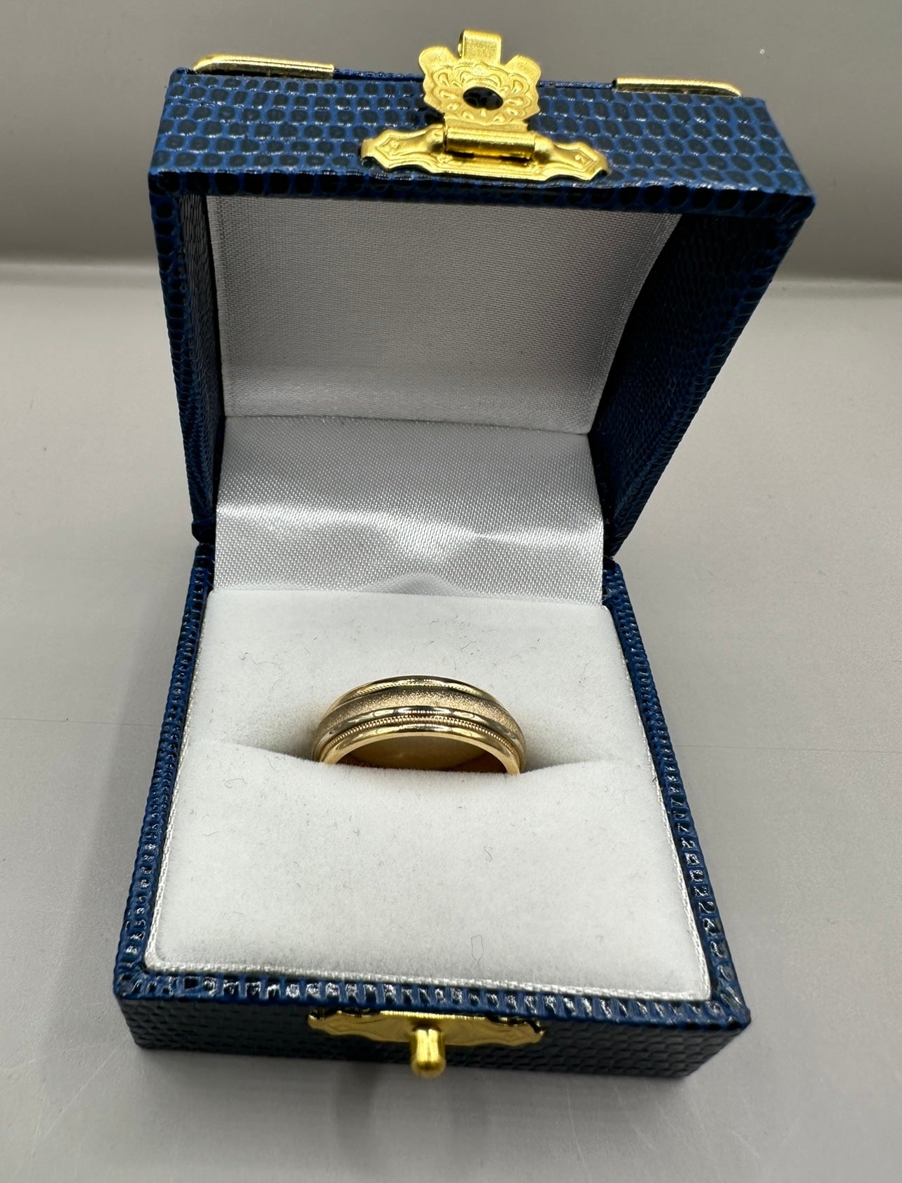Two Tone Gold Wedding Band