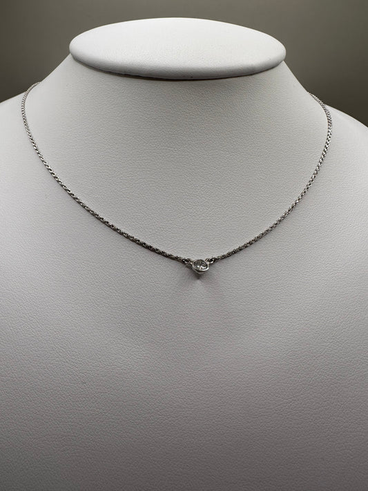 Diamond White Gold Necklace