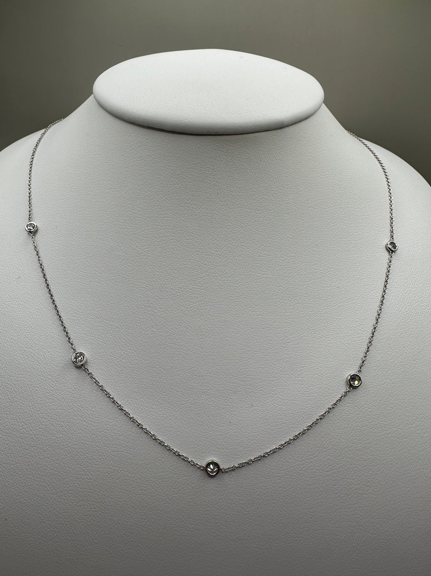 Diamond White Gold Necklace