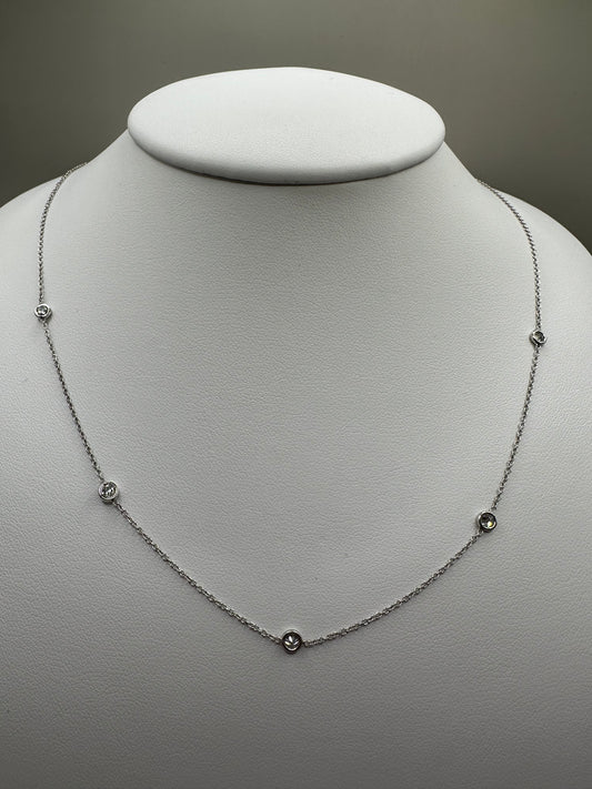 Diamond White Gold Necklace