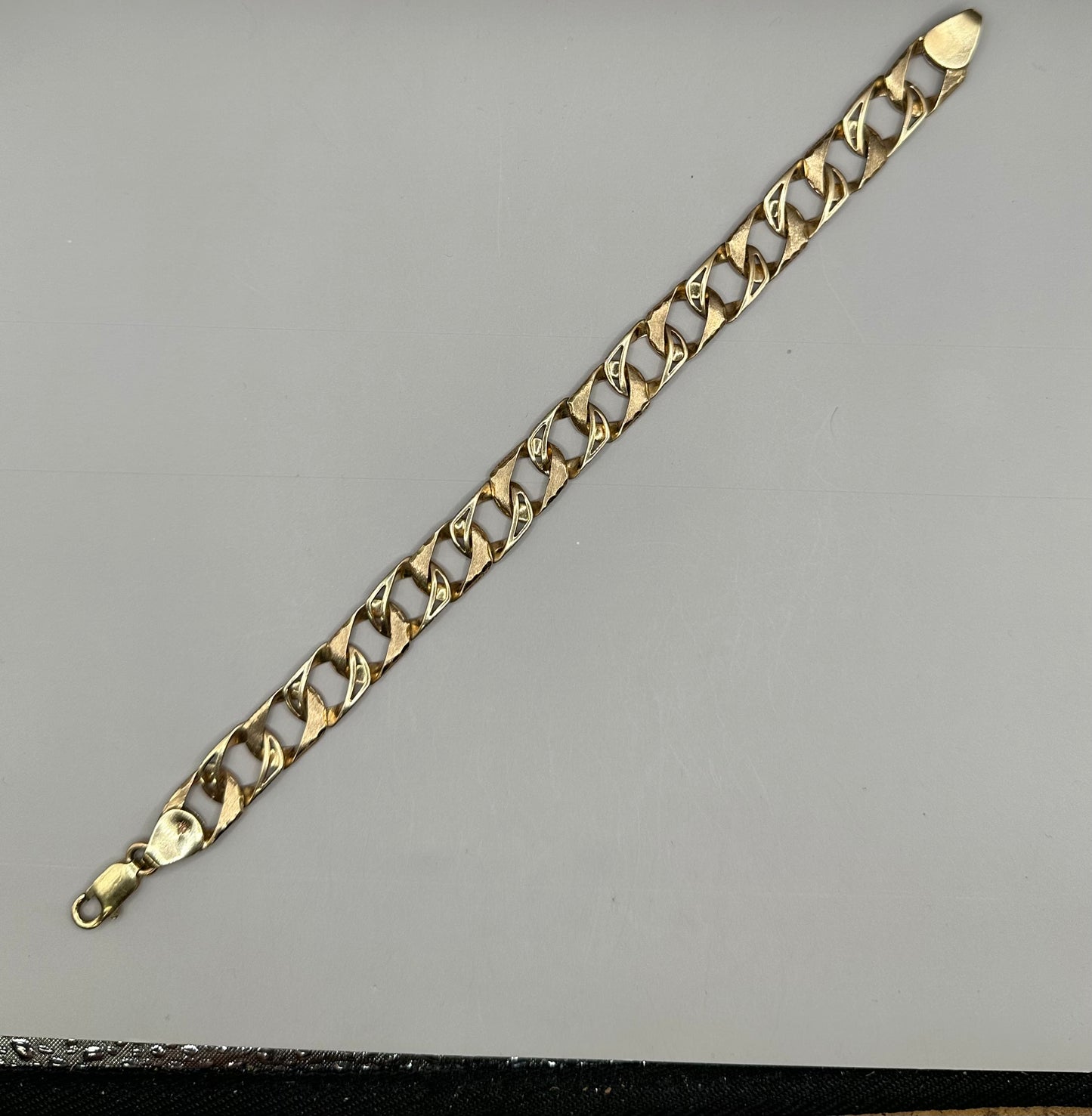 Diamond Cut Yellow Gold Bracelet