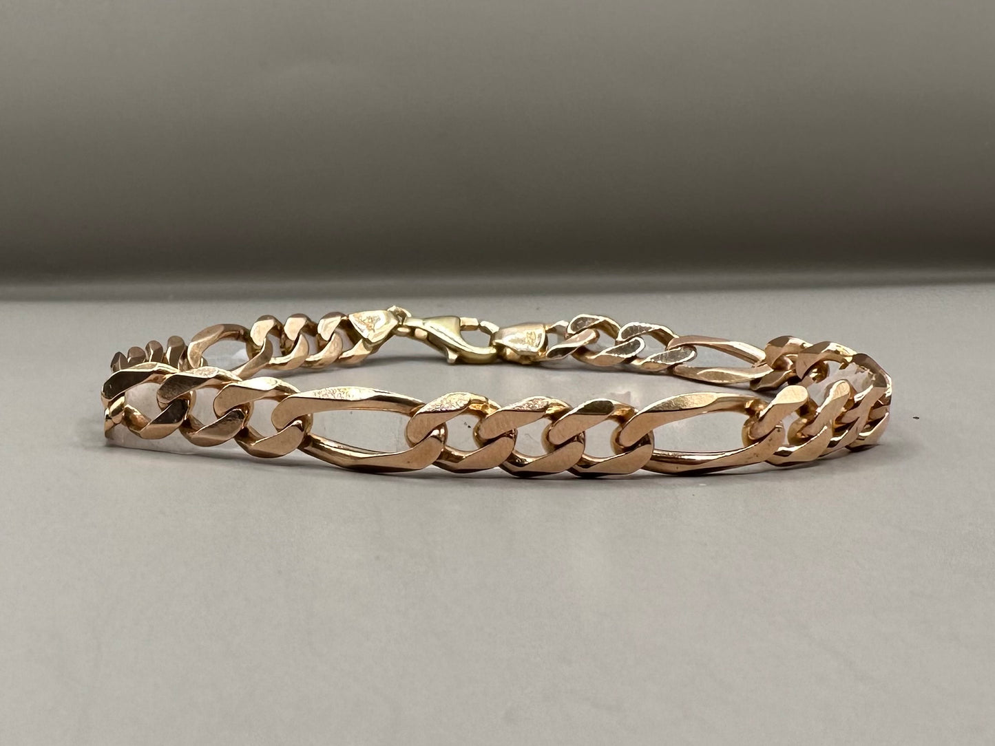 Figaro Rose Gold Bracelet