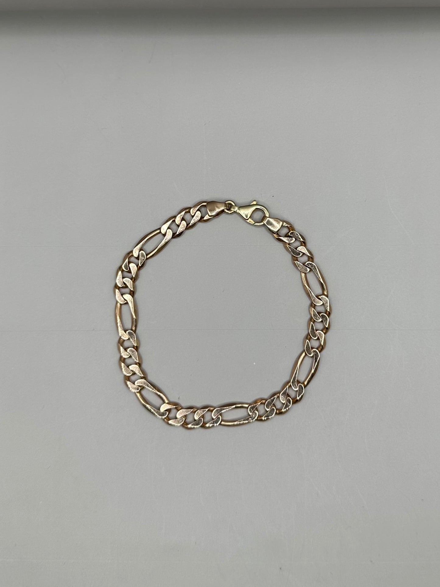 Figaro Rose Gold Bracelet