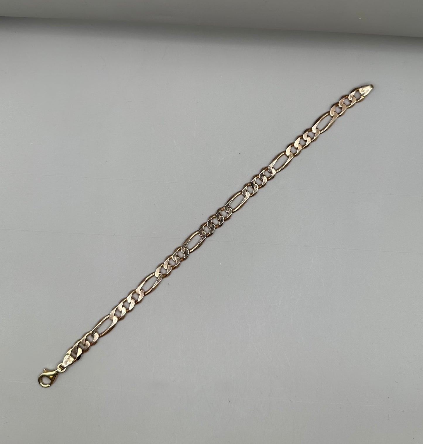 Figaro Rose Gold Bracelet