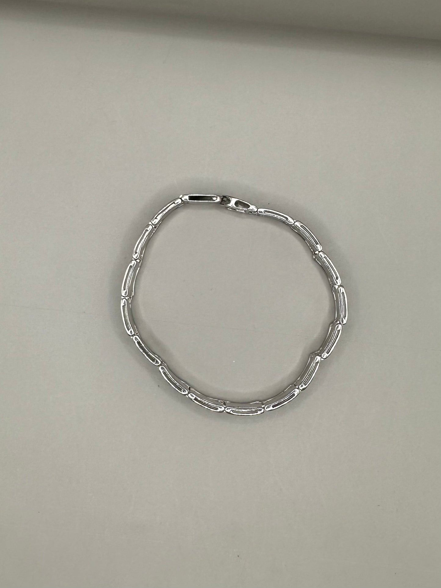 White Gold Link Bracelet