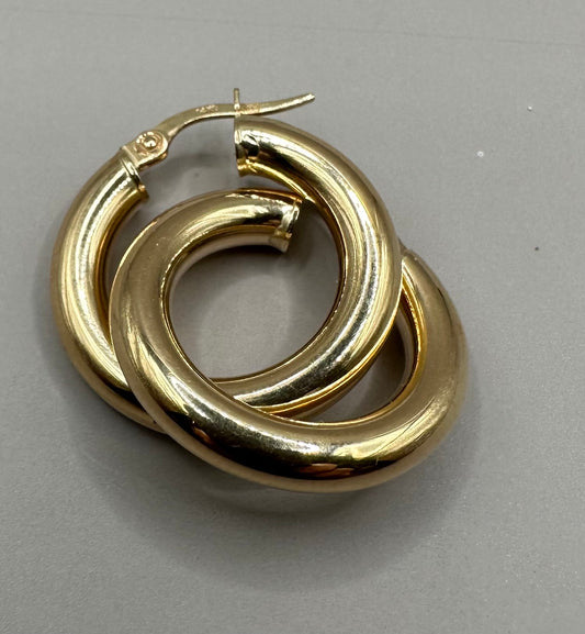 Hoop Yellow Gold Earrings