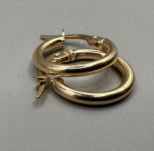 Hoop Yellow Gold Earrings