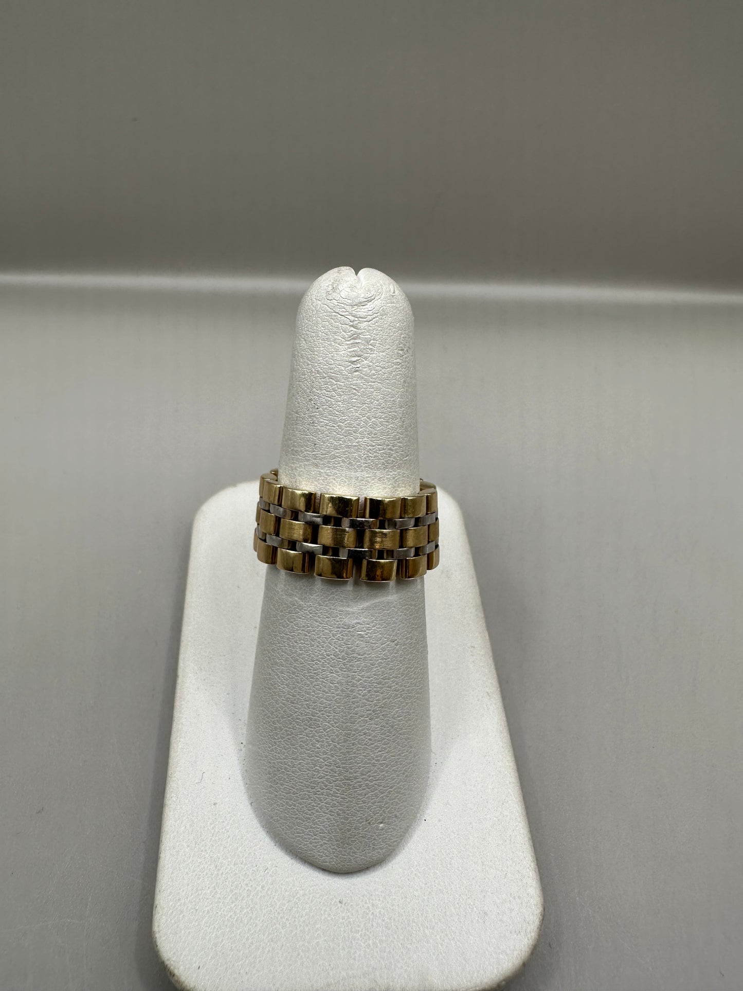 Two Tone White and Yellow Gold Ring