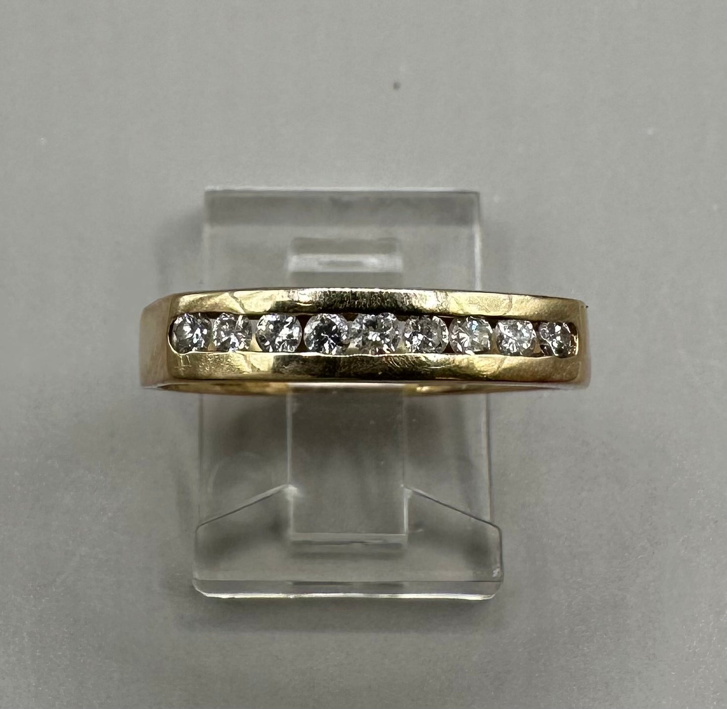 Eternity Band Diamond Yellow Gold Ring