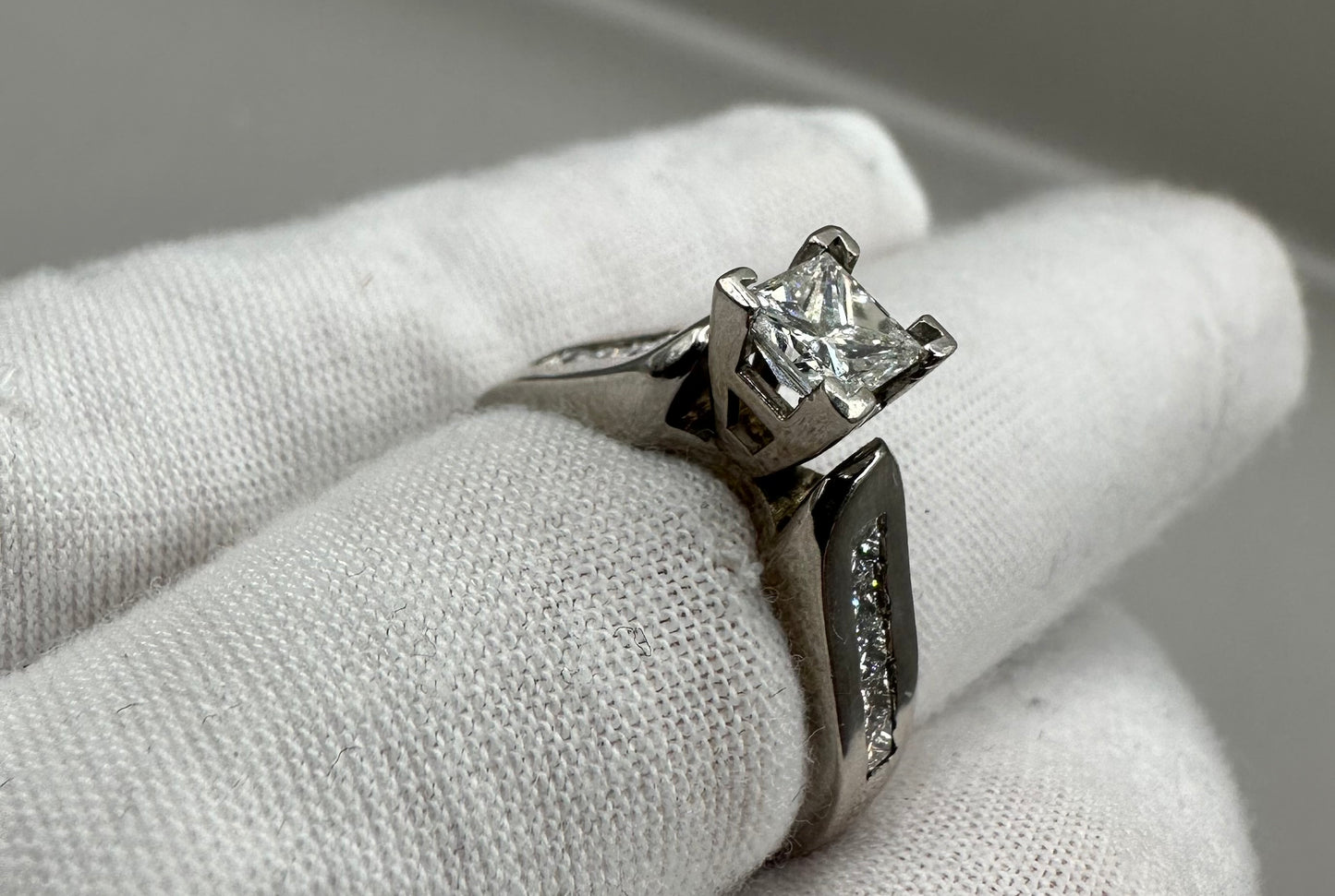 Princess Cut Diamond White Gold Ring