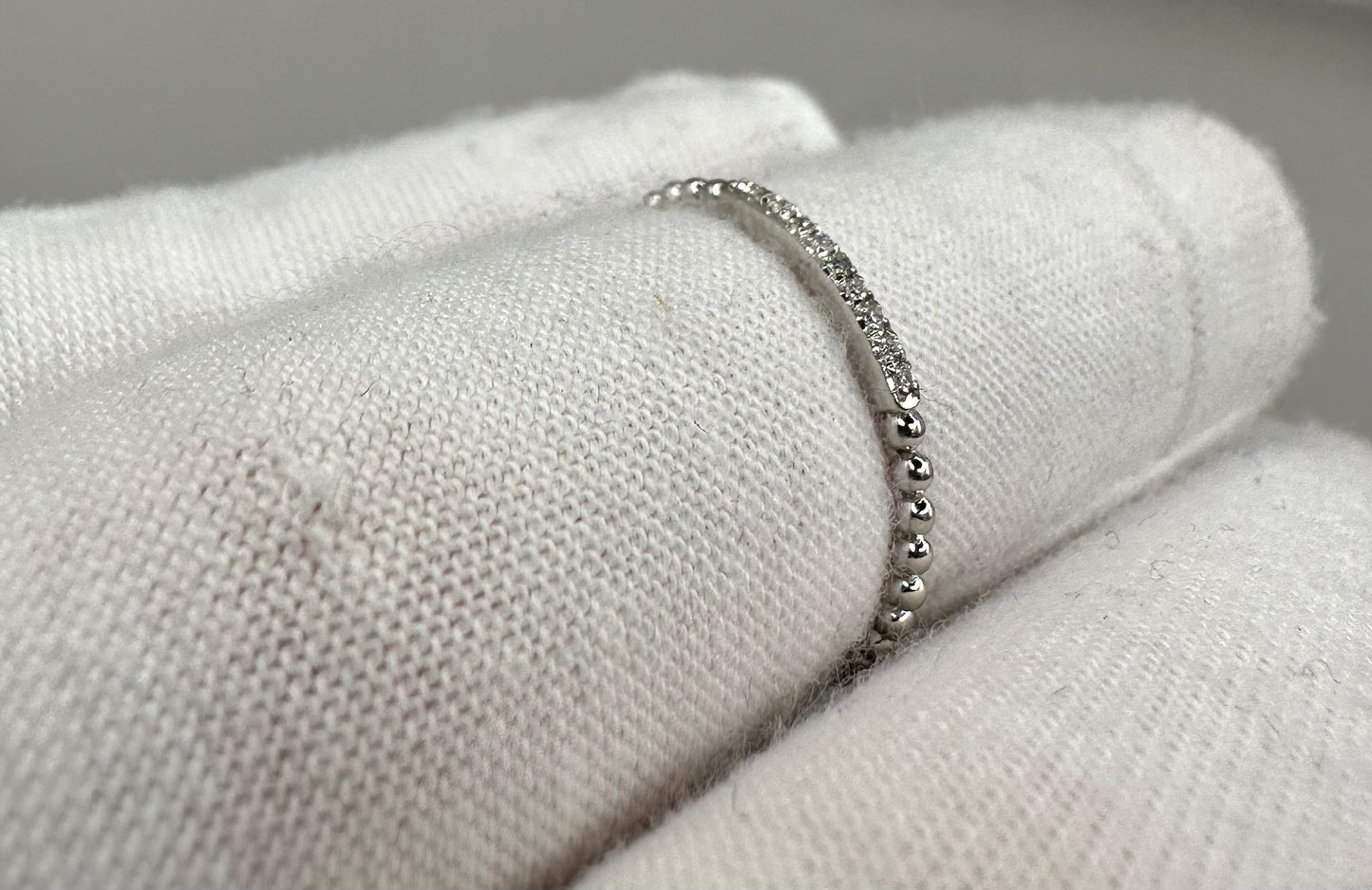 Stackable Diamond White Gold Ring