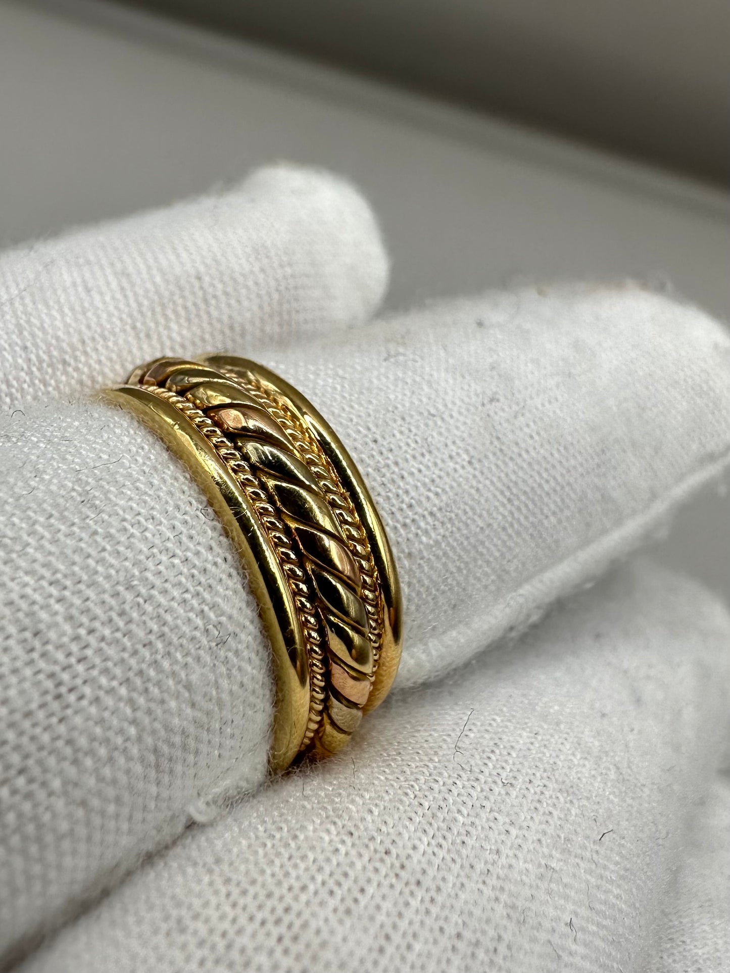 Tri Colour Gold Wedding Ring